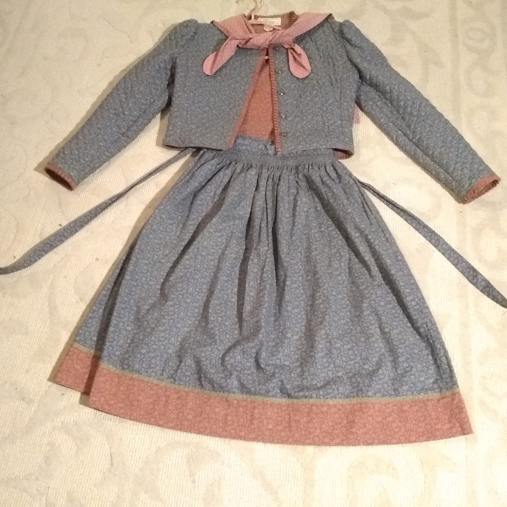 Lanz originals, vintage quilted jacket/skirt combo